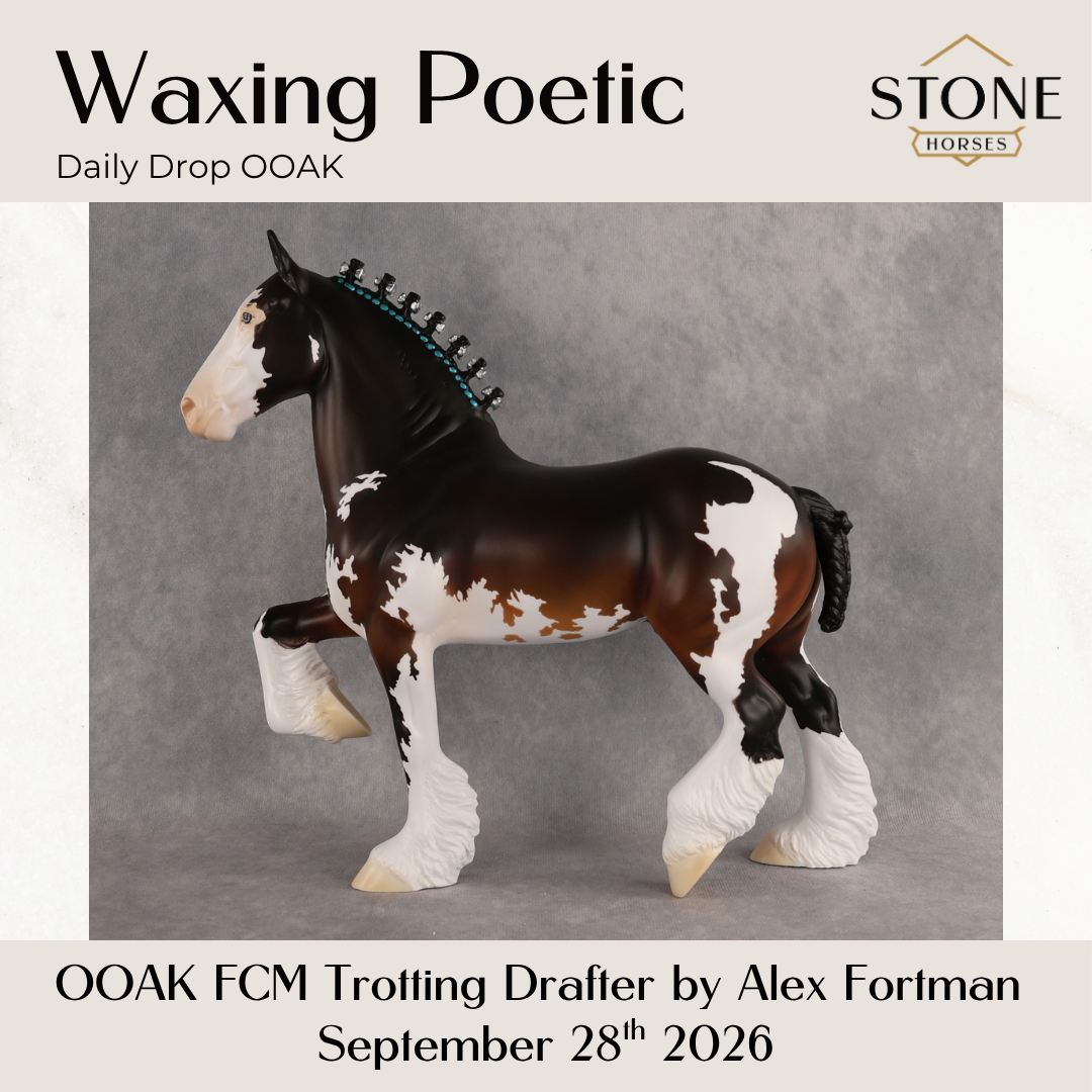 Waxing Poetic OOAK FCM Trotting Drafter by Alex Fortman DDOOAKs26