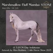 SAMPLE Marshmallow Fluff Mamba LE-5 EFCM Chip Andalusian by Ellen Robbins SS0826