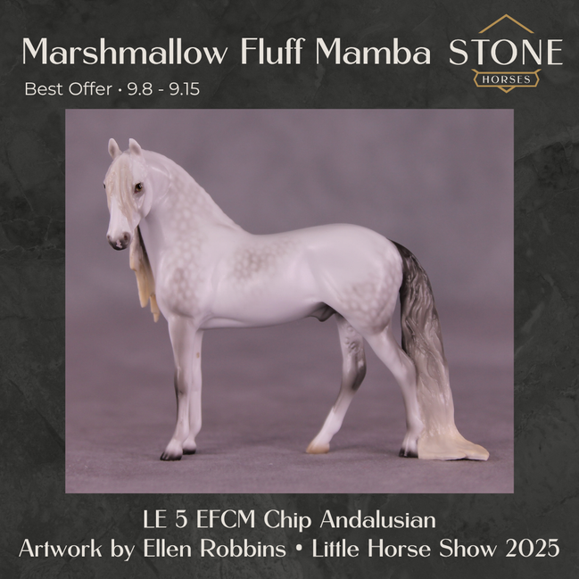SAMPLE Marshmallow Fluff Mamba LE-5 EFCM Chip Andalusian by Ellen Robbins SS0826