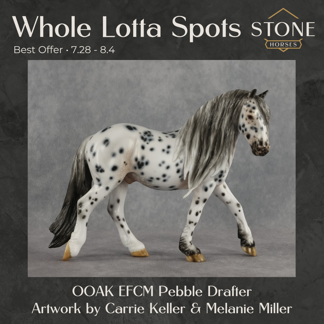 Whole Lotta Spots OOAK EFCM Pebble Drafter by Carrie Keller Best Offer 7.28.2026