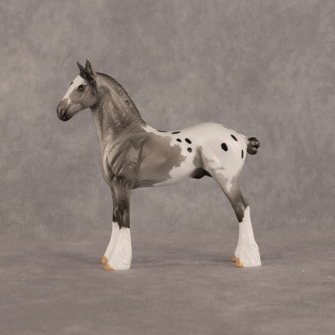 Wild Spots OOAK Chip Standing Drafter by Dawn Quick LHS26