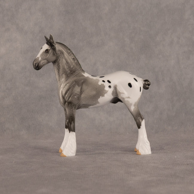 Wild Spots OOAK Chip Standing Drafter by Dawn Quick LHS26