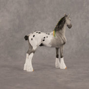 Wild Spots OOAK Chip Standing Drafter by Dawn Quick LHS26