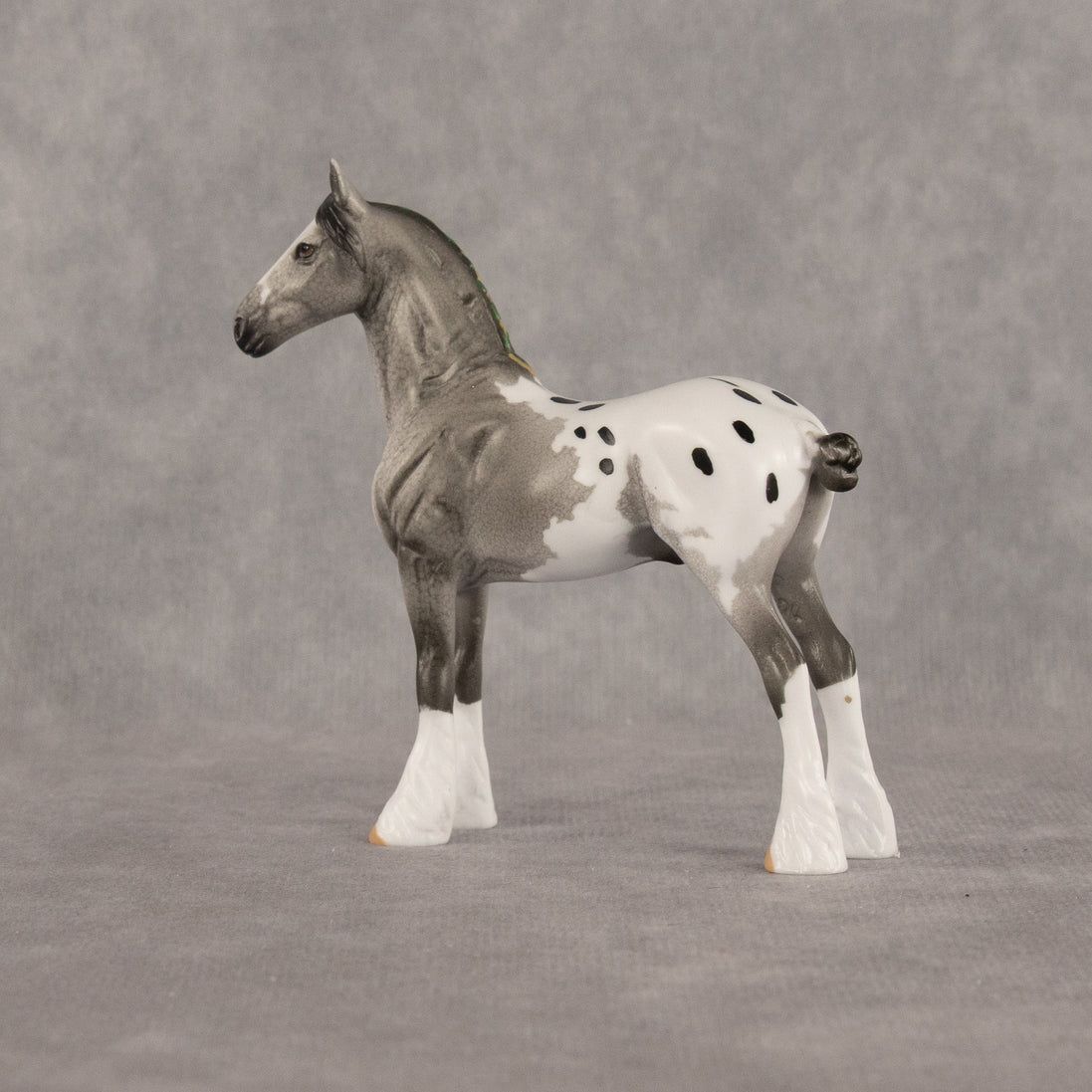 Wild Spots OOAK Chip Standing Drafter by Dawn Quick LHS26