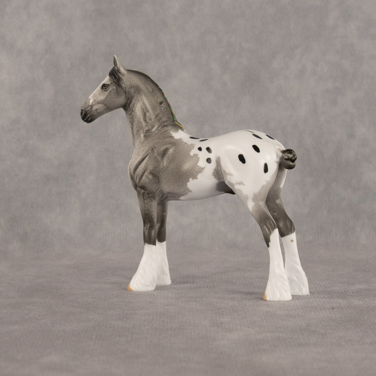 Wild Spots OOAK Chip Standing Drafter by Dawn Quick LHS26