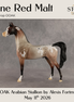 Wine Red Malt OOAK Arabian Stallion by Alexis Fortman DDOOAKs26