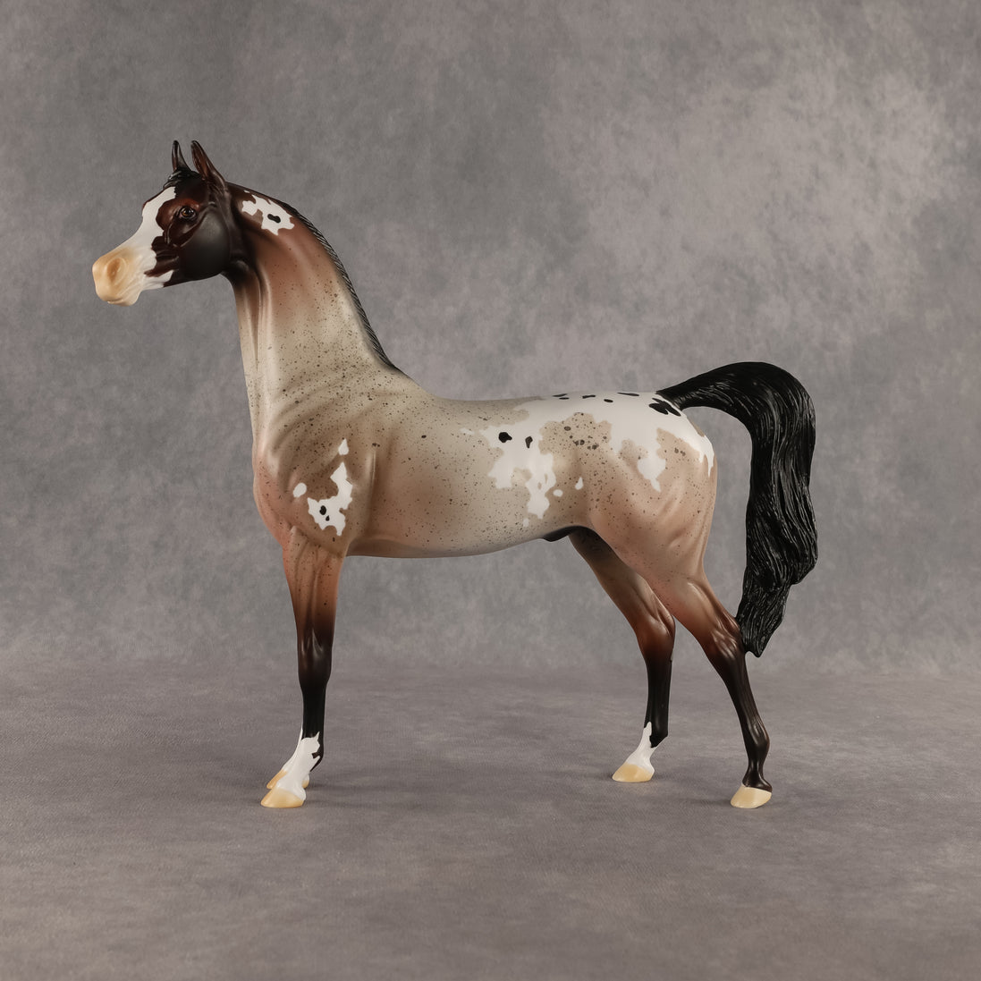 Wine Red Malt OOAK Arabian Stallion by Alexis Fortman DDOOAKs26