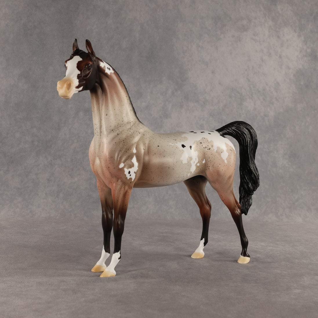 Wine Red Malt OOAK Arabian Stallion by Alexis Fortman DDOOAKs26