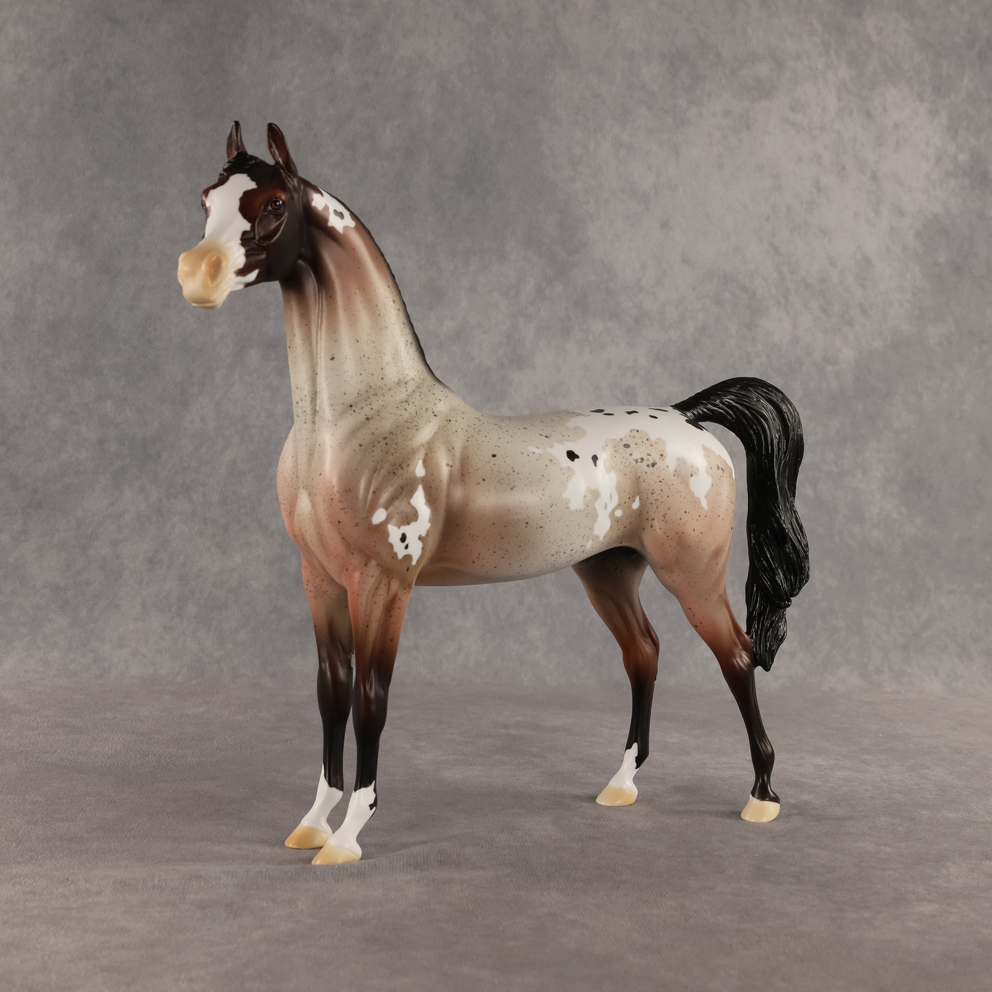 Wine Red Malt OOAK Arabian Stallion by Alexis Fortman DDOOAKs26