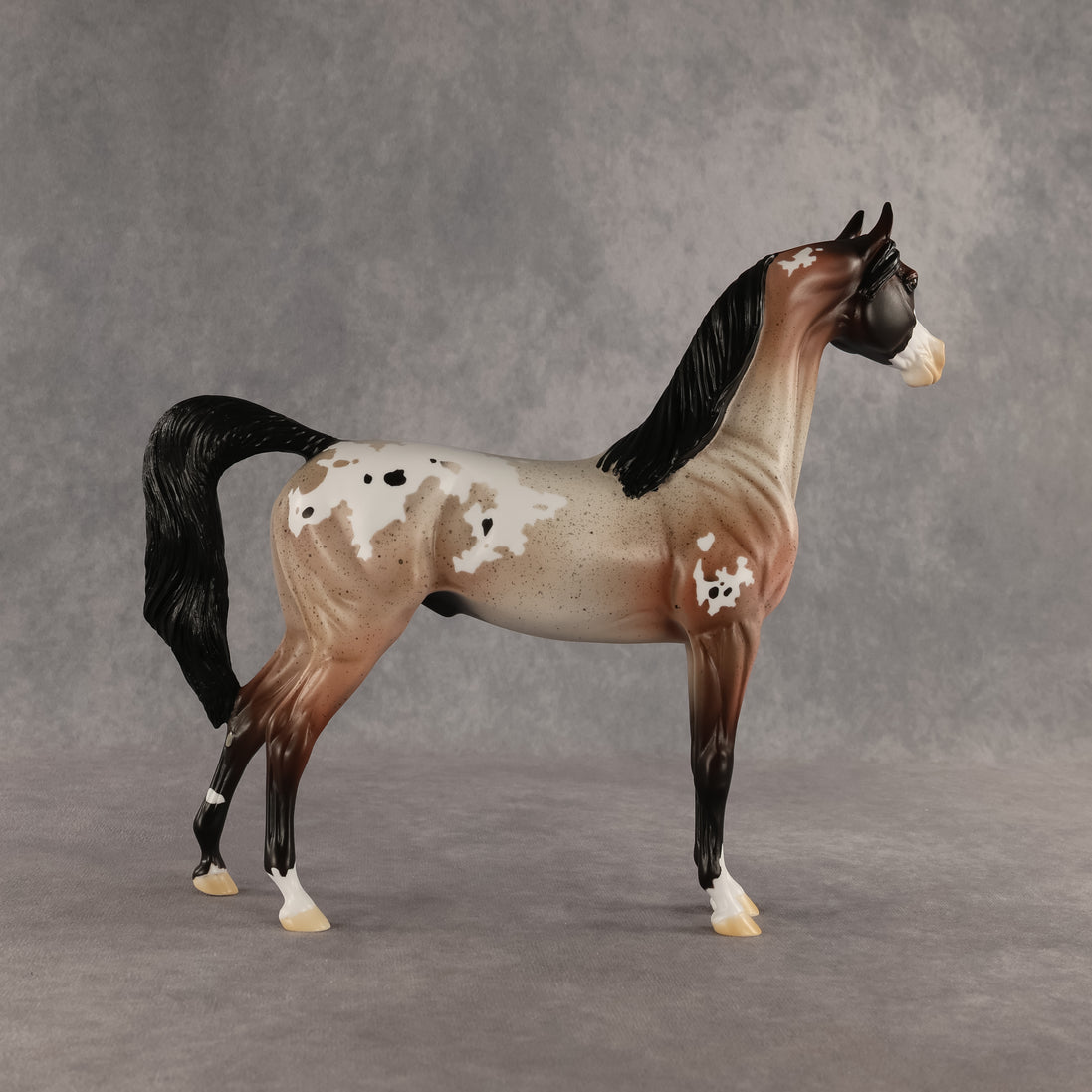 Wine Red Malt OOAK Arabian Stallion by Alexis Fortman DDOOAKs26