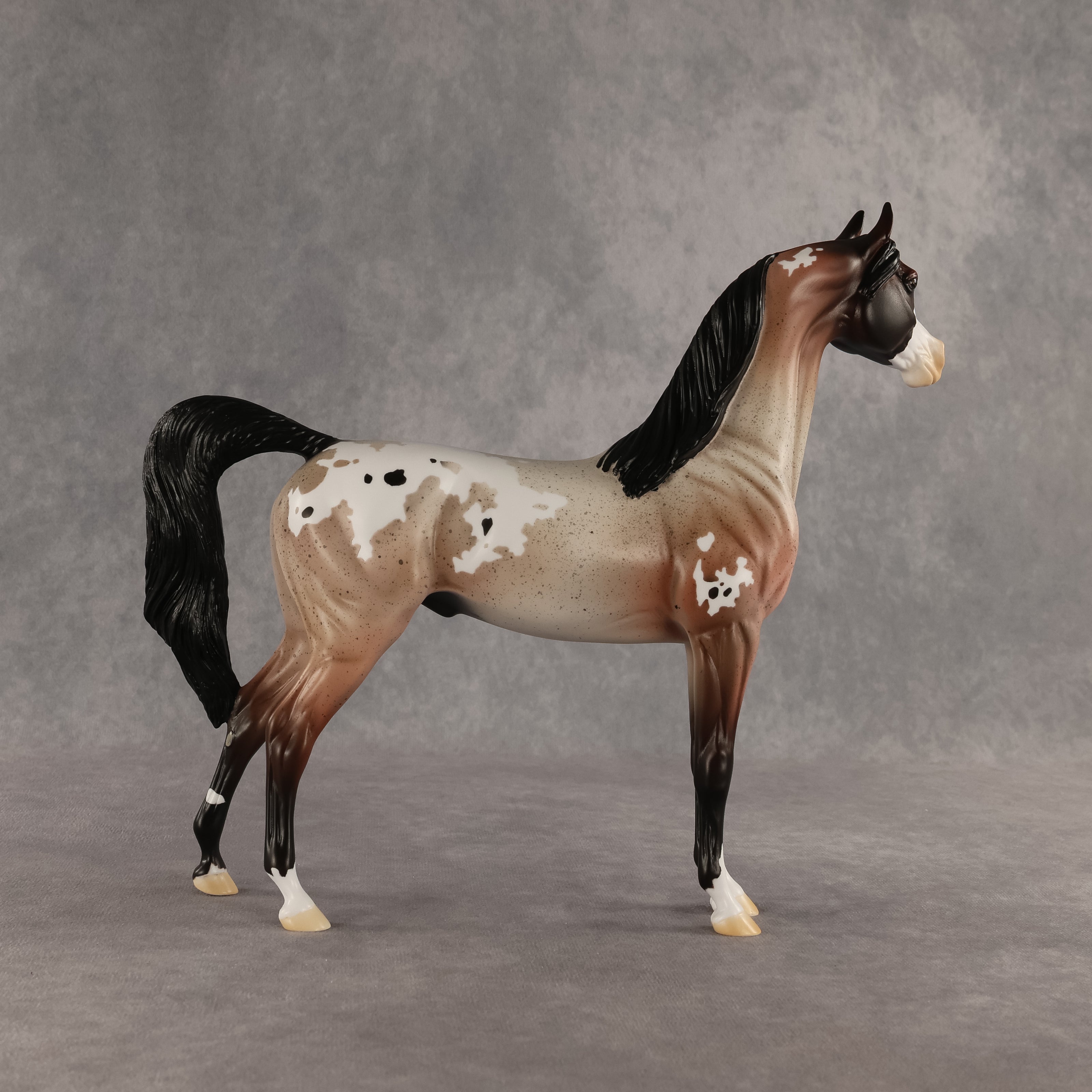 Wine Red Malt OOAK Arabian Stallion by Alexis Fortman DDOOAKs26
