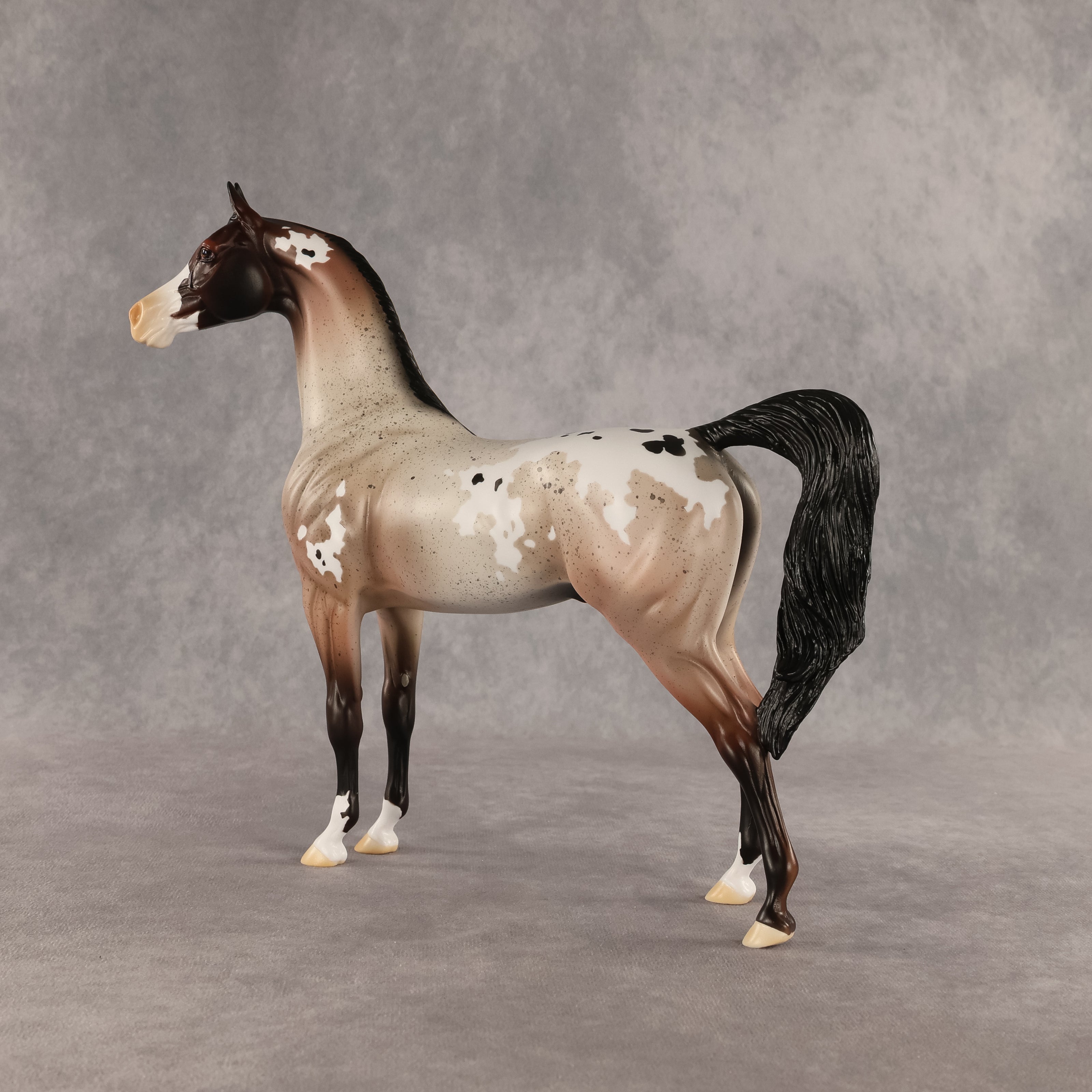 Wine Red Malt OOAK Arabian Stallion by Alexis Fortman DDOOAKs26