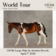 World Tour OOAK Large Mule by Kristian Beverly DDOOAKs26