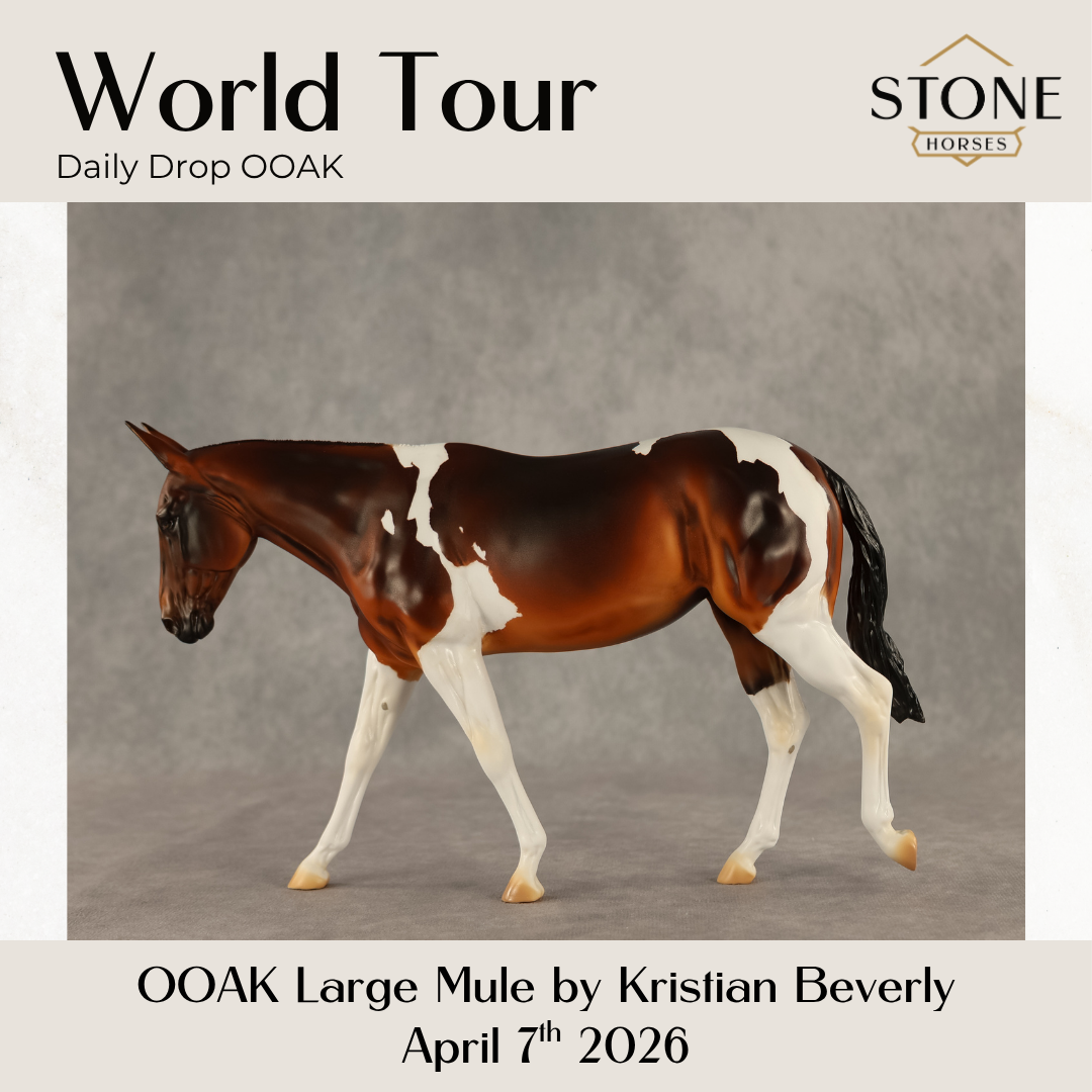 World Tour OOAK Large Mule by Kristian Beverly DDOOAKs26