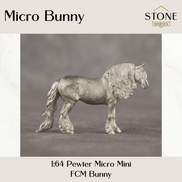 NEW 2026 Micro Pewter Bunny 1:64 Scale