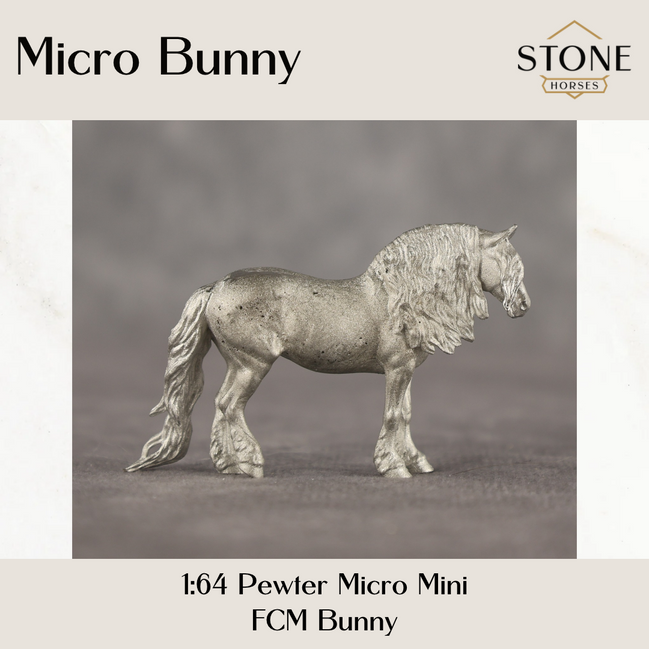 NEW 2026 Micro Pewter Bunny 1:64 Scale