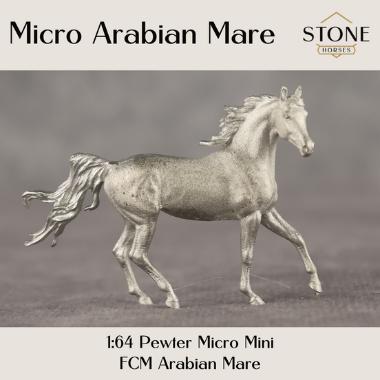 NEW 2026 Micro Pewter Arabian Mare 1:64 Scale