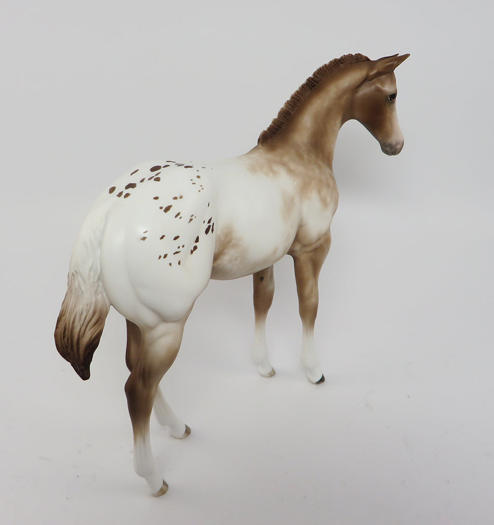 SKETCHER&#39;S-OOAK CHESTNUT APPALOOSA WEANLING BY SHERYL LEISURE 4/3
