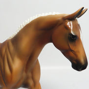 AL CAPONY-OOAK DAPPLED PALOMINO PONY MODEL HORSE 5/2/17