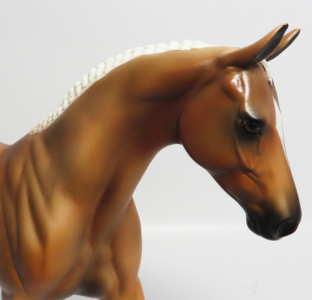 AL CAPONY-OOAK DAPPLED PALOMINO PONY MODEL HORSE 5/2/17