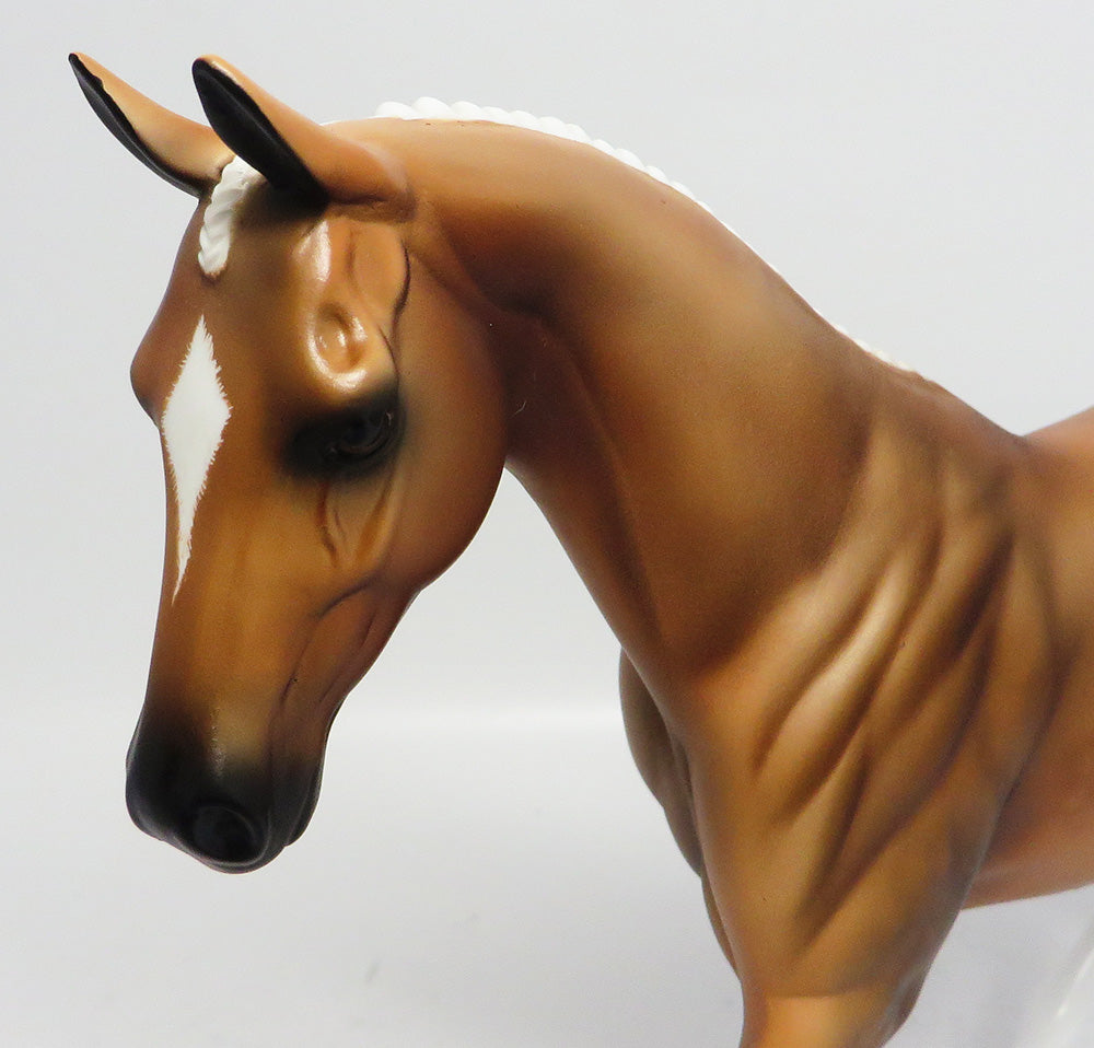 AL CAPONY-OOAK DAPPLED PALOMINO PONY MODEL HORSE 5/2/17