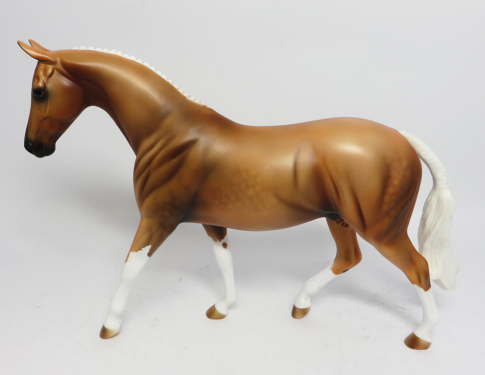 AL CAPONY-OOAK DAPPLED PALOMINO PONY MODEL HORSE 5/2/17