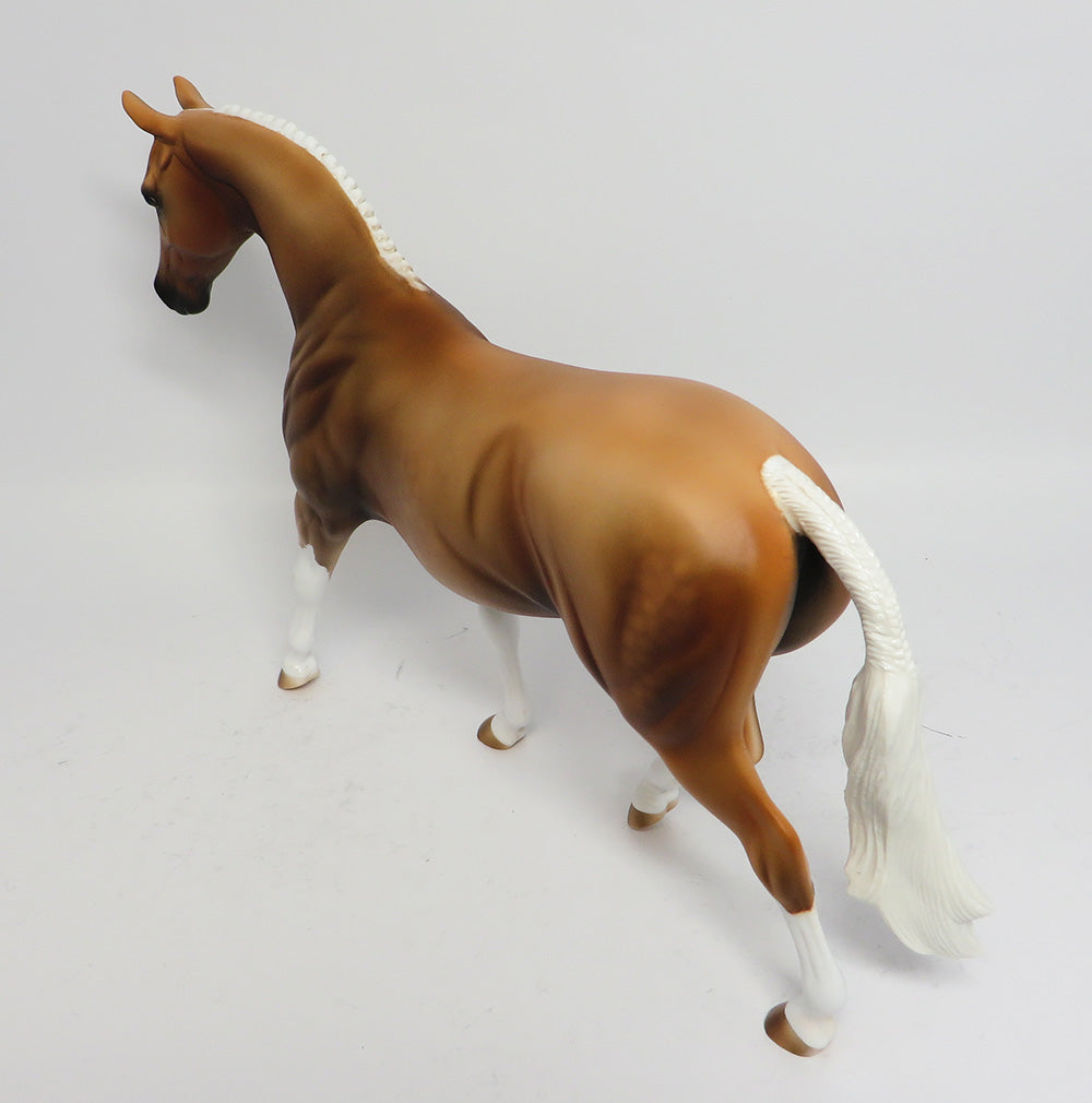 AL CAPONY-OOAK DAPPLED PALOMINO PONY MODEL HORSE 5/2/17