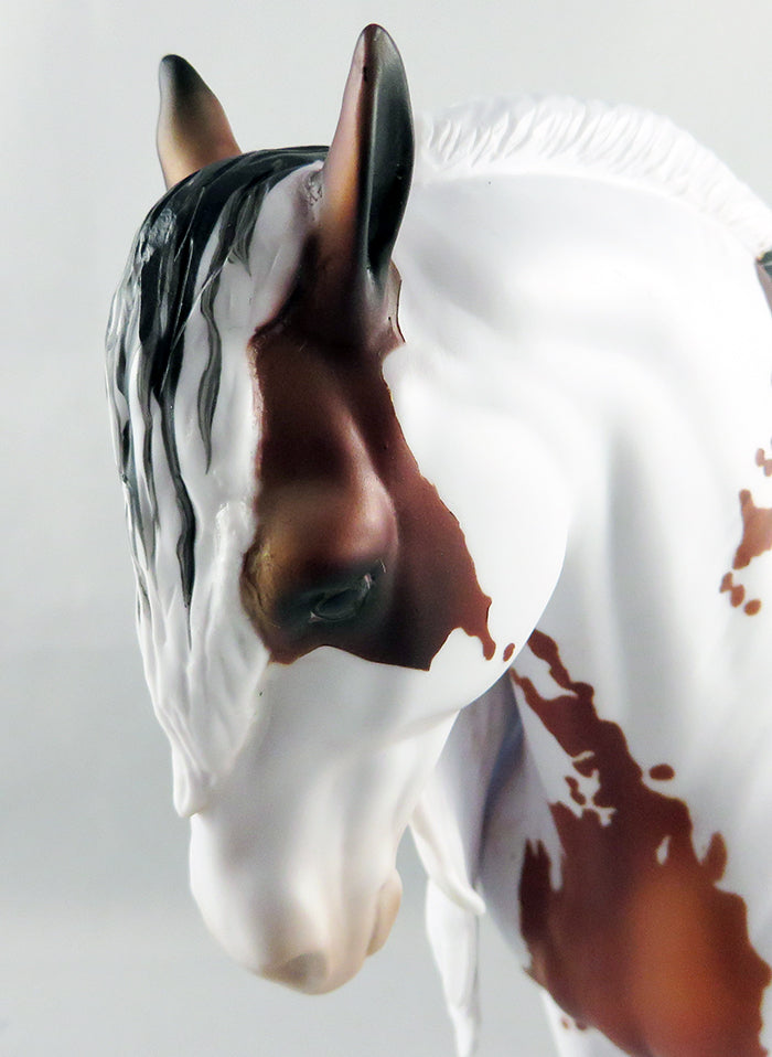 HEAVENSBEE-OOAK BAY TOBIANO ANDALUSIAN MODEL HORSE PAINTED BY DAWN QUICK 9/8