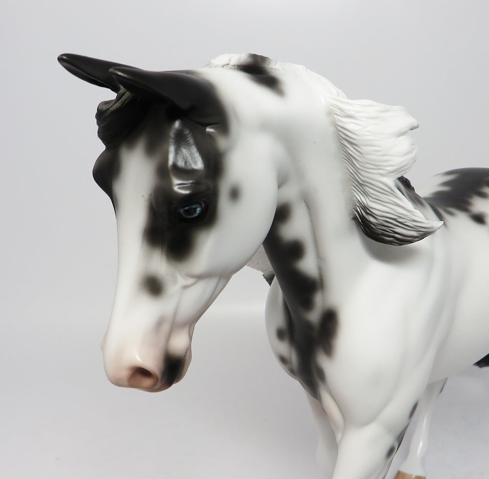 APACHE TEARS-LE-6 BLACK SABINO PALOUSE MODEL HORSE EQ 2017