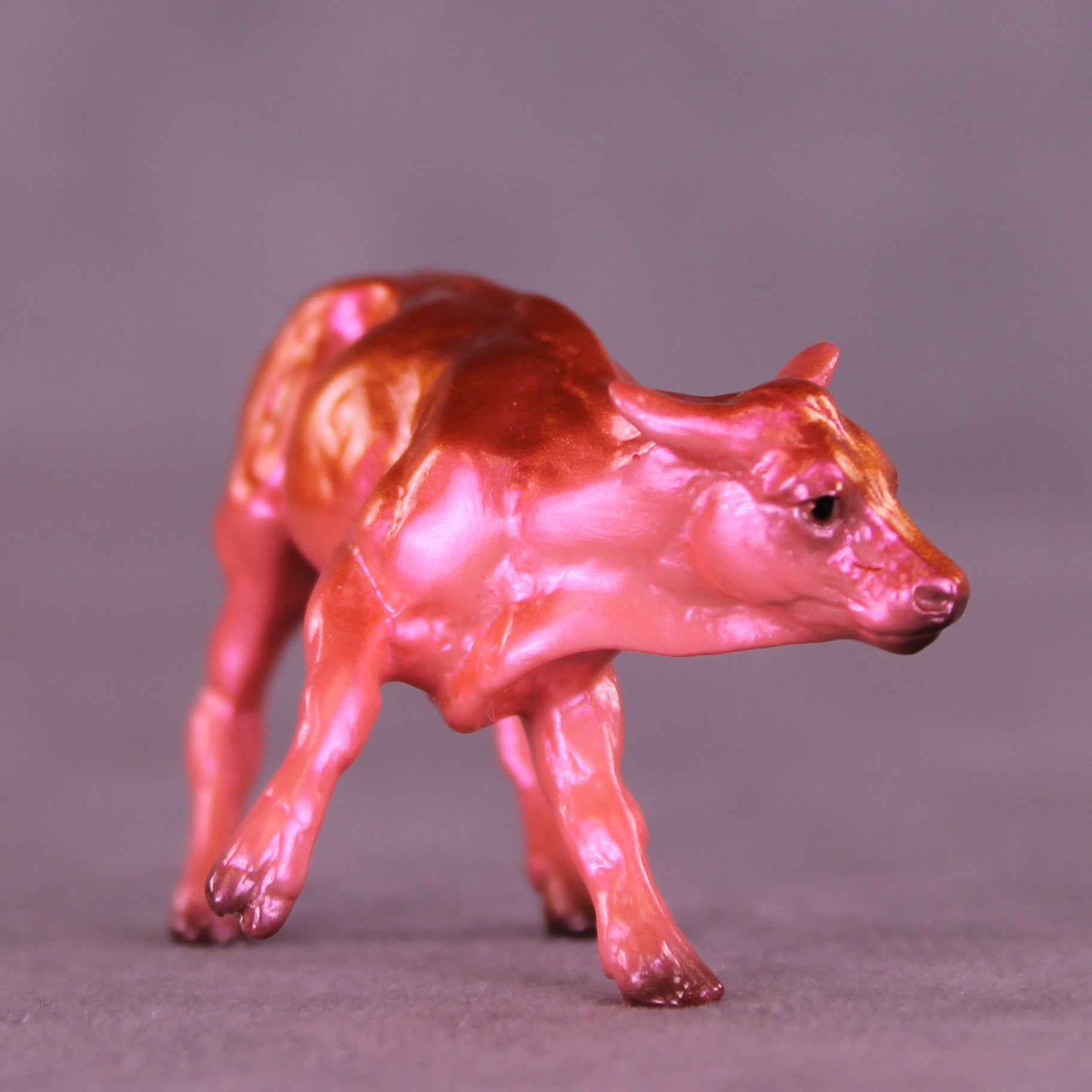 Aperol Spritz OOAK Chip Cow by Erin Corbett VV26