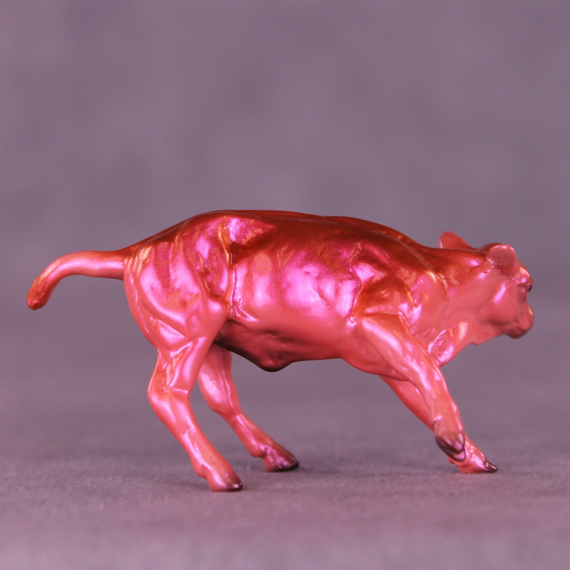 Aperol Spritz OOAK Chip Cow by Erin Corbett VV26