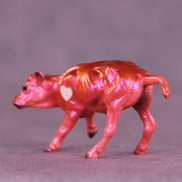 Aperol Spritz OOAK Chip Cow by Erin Corbett VV26