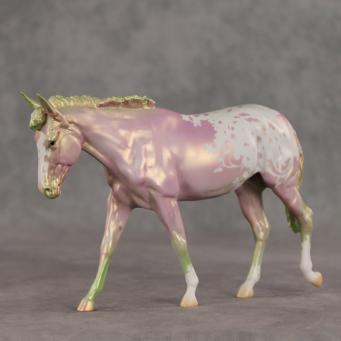 April Flowers OOAK Pebble Mule  by Jess Hamill VV26