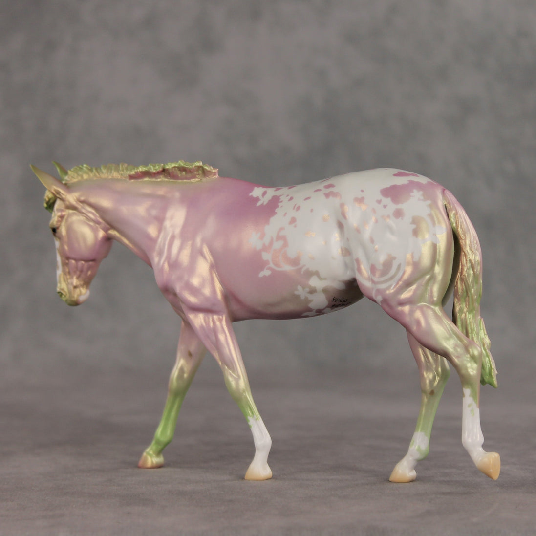 April Flowers OOAK Pebble Mule  by Jess Hamill VV26