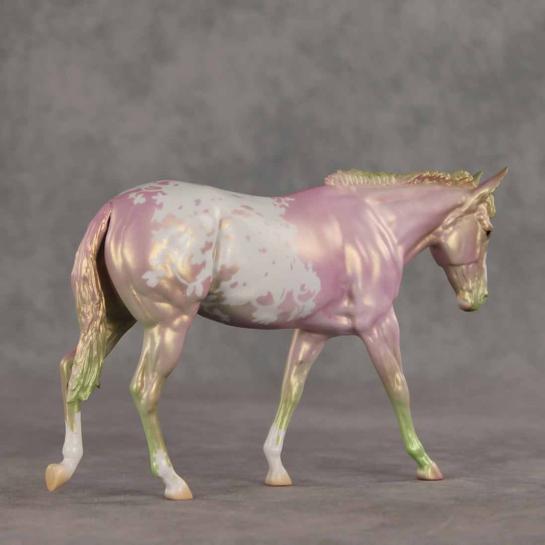 April Flowers OOAK Pebble Mule  by Jess Hamill VV26
