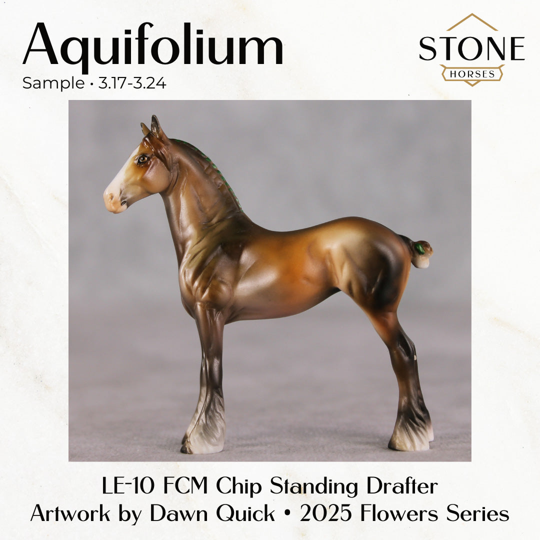 SAMPLE Aquifolium LE-10 FCM Chip Standing Drafter by Julie Keim SS0326