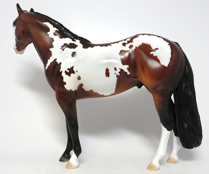 ARCHER-OOAK DAPPLE BAY PAINT ISH MODEL HORSE 8/4