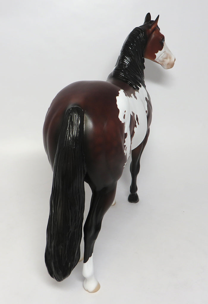 ARCHER-OOAK DAPPLE BAY PAINT ISH MODEL HORSE 8/4