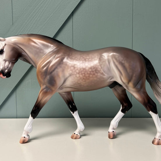Axel OOAK Dappled Bay Roan Custom Irish Draught By Caroline Boydston - Best Offer 5/21/24