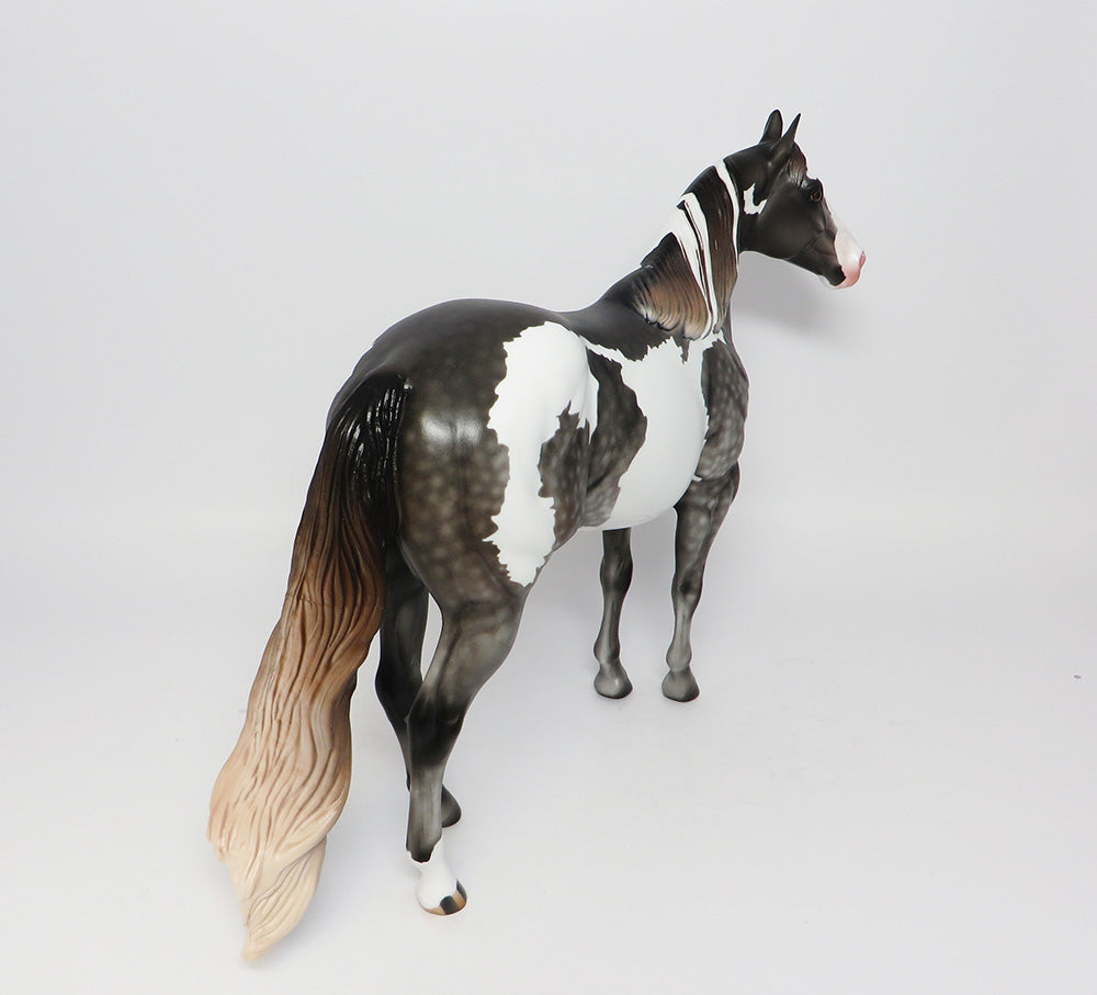 BABY FACE NELSON~OOAK DAPPLE MULBERRY GREY PAINT ISH MODEL HORSE EQ 2017