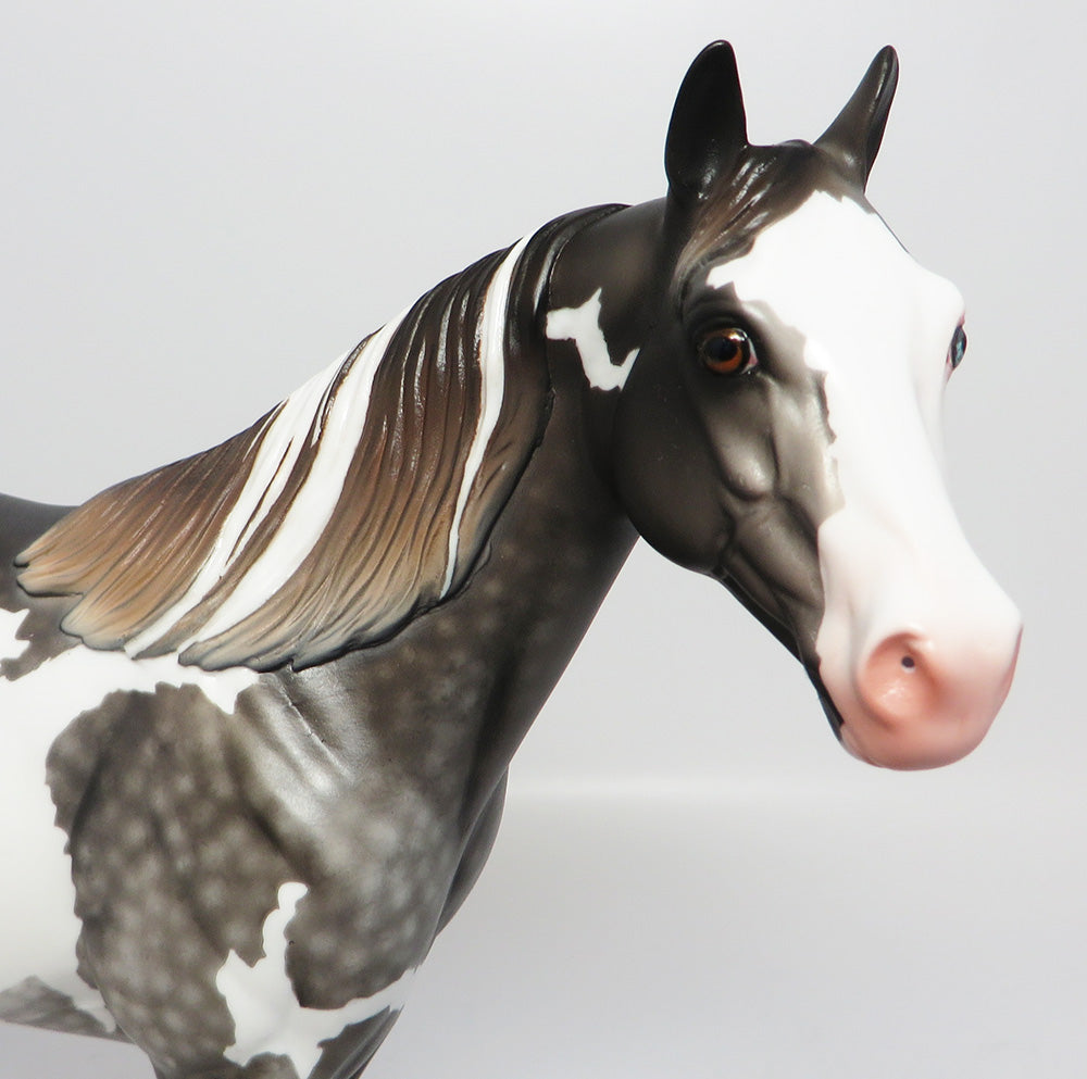 BABY FACE NELSON~OOAK DAPPLE MULBERRY GREY PAINT ISH MODEL HORSE EQ 2017