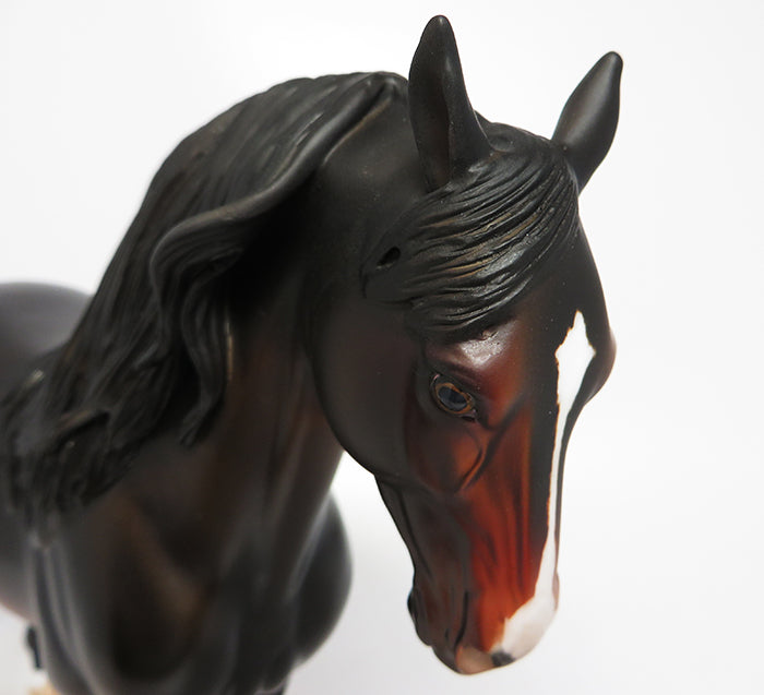 BALDACCI-OOAK DAPPLE BAY ANDALUSIAN MODEL HORSE 8/4