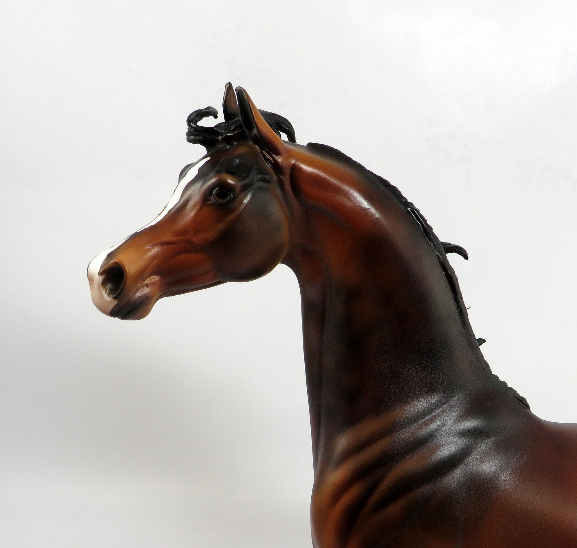 BASK-OOAK DAPPLE BAY ARABIAN MODEL HORSE BY DAWN QUICK 12/29