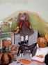 Fall Basket with Pumpkin Horses $20