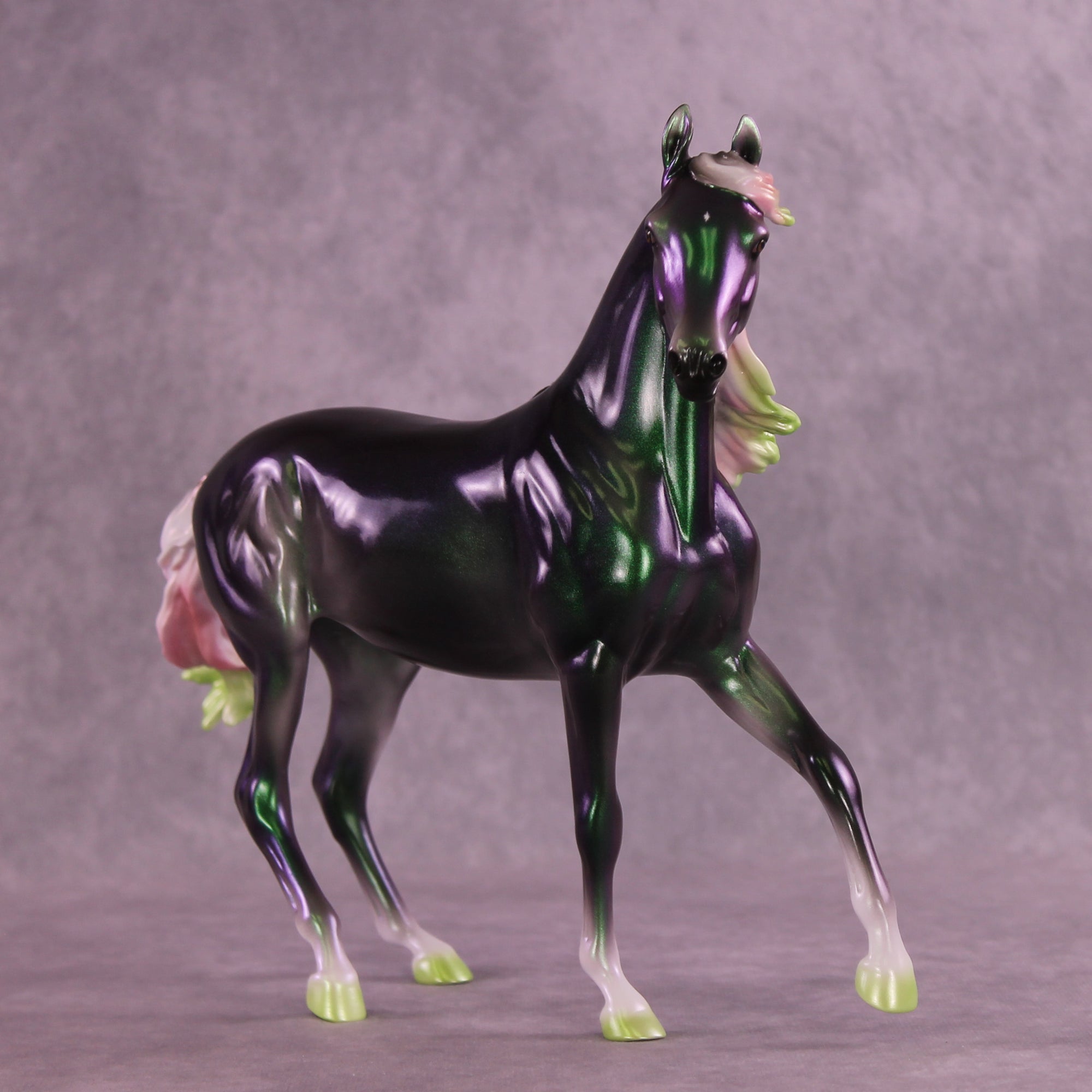 Bauble OOAK FCM Arabian Mare by Ellen Robbins HS25