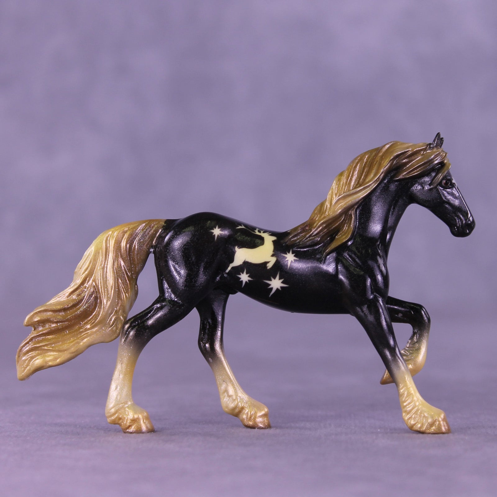 Believe in Joy OOAK Chip Friesian by Enrique Duarte HS25