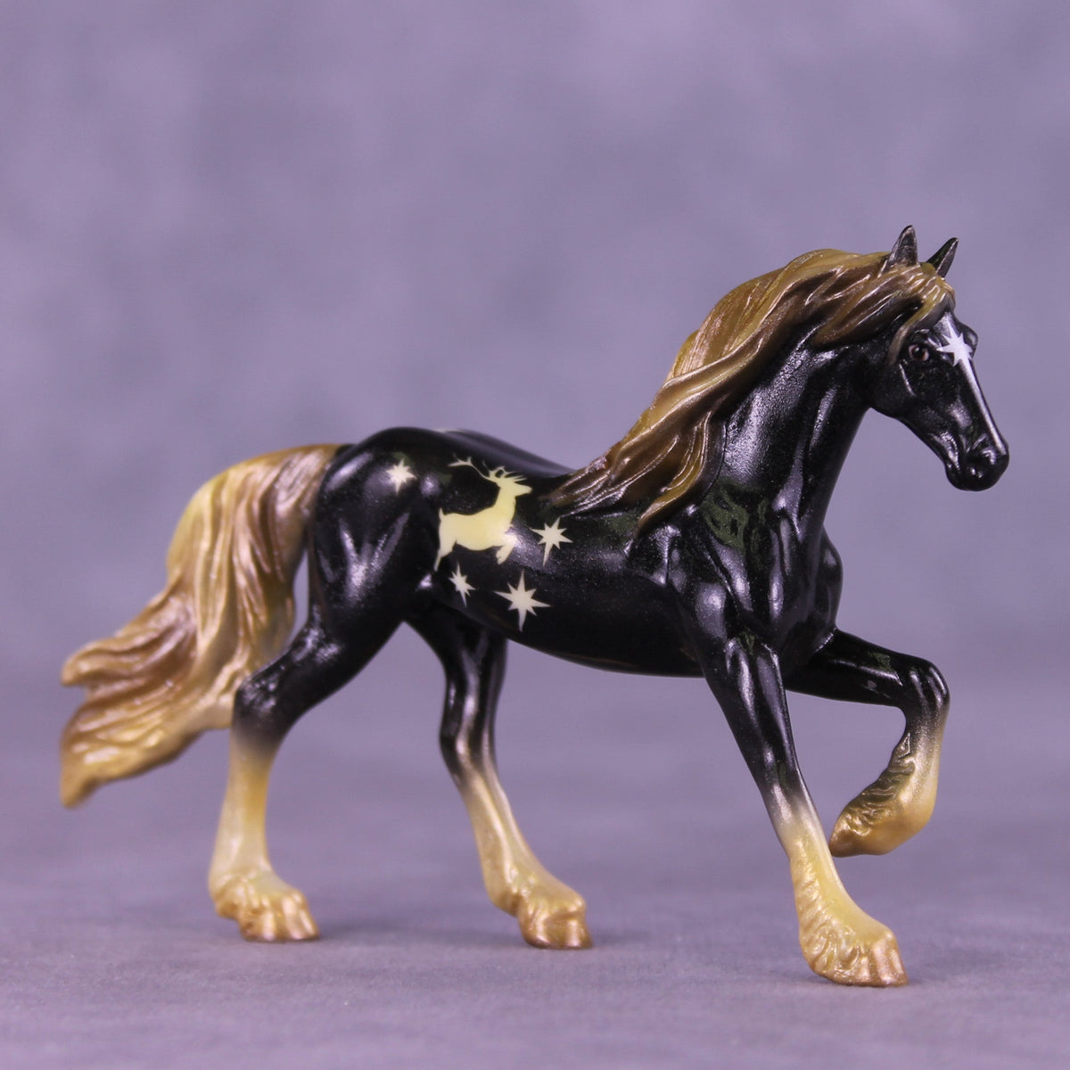 Believe in Joy OOAK Chip Friesian by Enrique Duarte HS25