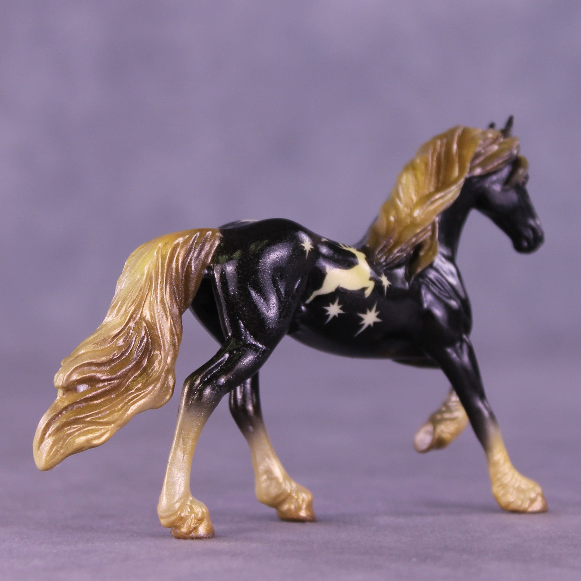 Believe in Joy OOAK Chip Friesian by Enrique Duarte HS25