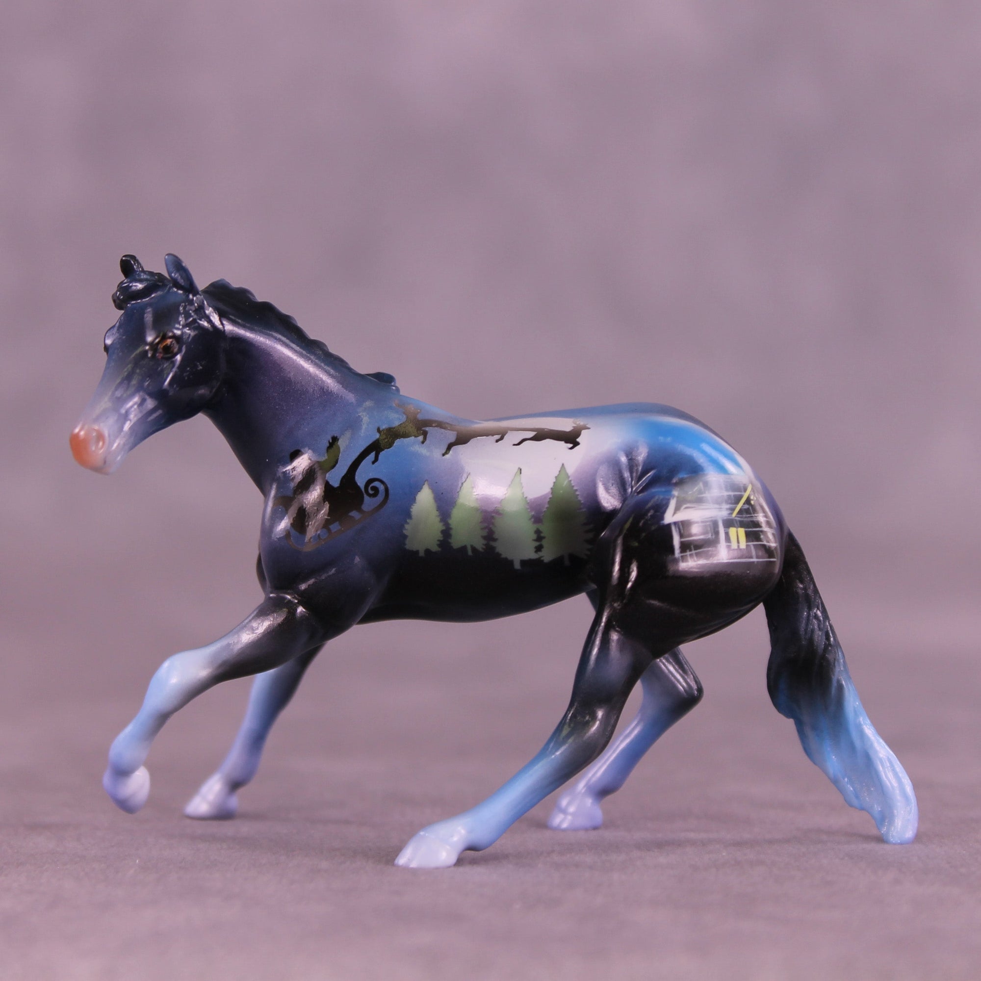 Believe in Light OOAK Chip Cutting Horse by Enrique Duarte HS25