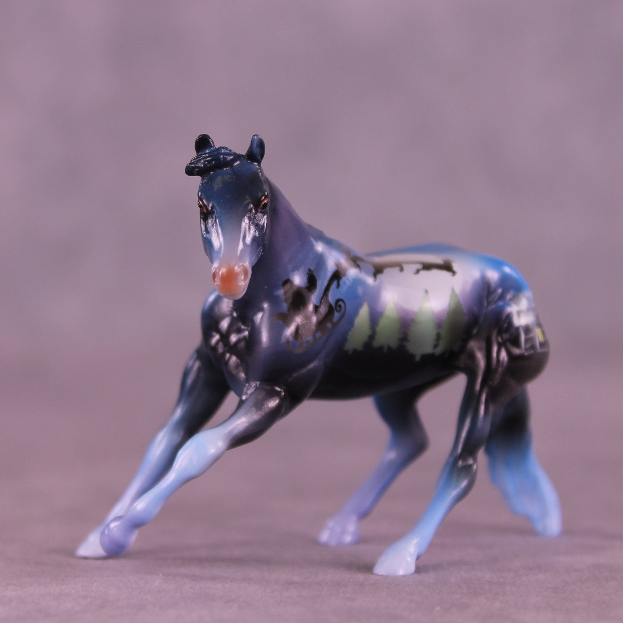 Believe in Light OOAK Chip Cutting Horse by Enrique Duarte HS25